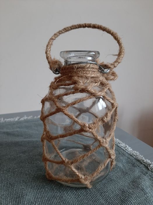 Wazonik butelka boho dekoracja
