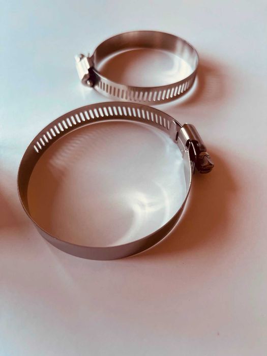 Tubagem / Tubo de Silicone Eplus+ 45º (Novo/Nunca Usado) + 2 Abraçadeiras Inox