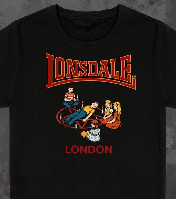 Мужская футболка Lonsdale London Casual logo унисекс лонсдейл паутина