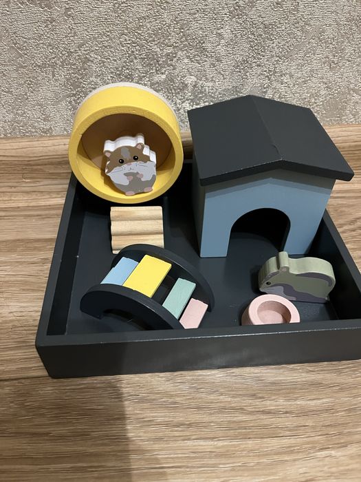 Little town деревяний будинок хомячка Деревяні іграшки для дітей