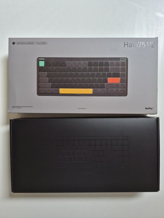 nuphy Air75 v2 QMK/Via teclado mecânico, 75% teclado sem fios de baixo perfil, Bluetooth 5.1, 2,4 GHz e conexão com cabo
