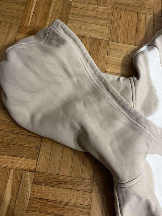 Bluza Nike Logo beige beżowa streetwear