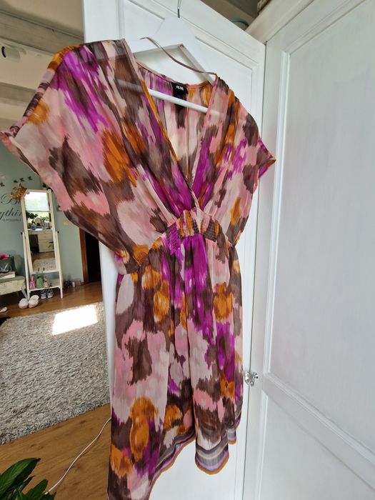 Kolorowa narzutka na bikini H&M