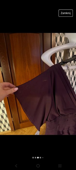 Sukienka bordowa elegancka cekiny 38/40/42 nowa wesele komunia