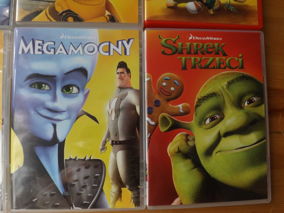 DreamWorks bajki, Panda, shrek, obcy, majtas dvd film