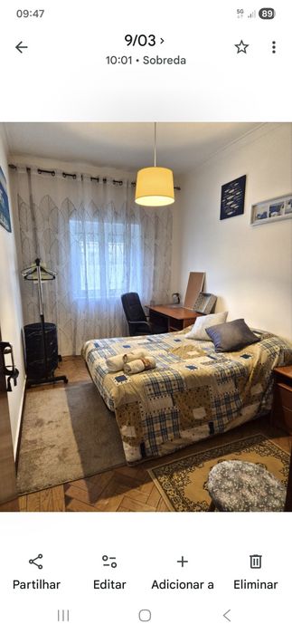 Quarto individual numa moradia partilhada