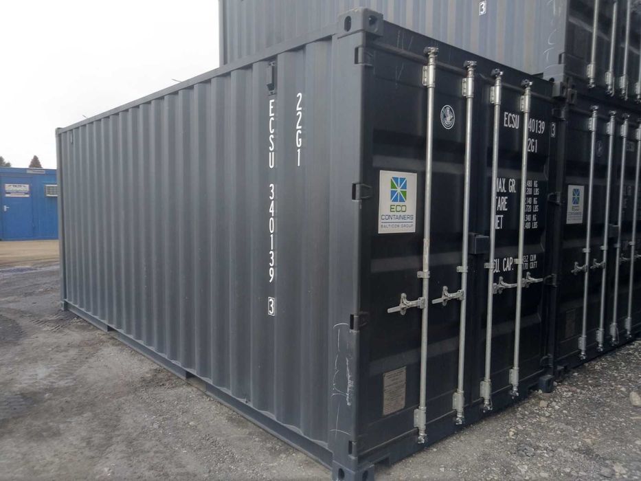 Kontener morski magazynowy nowy 20 DC DV (6m) One Way grafit