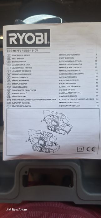 Lixadeira de rolos RYOBI