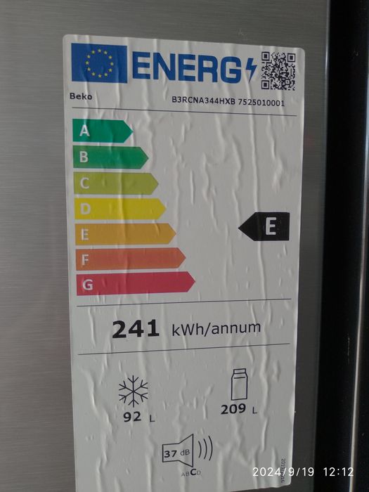 OUTLET Janki ul Wspólna 6 Lodówka BEKO B3RCNA344HXB