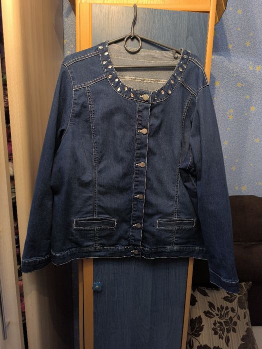 Піджак джинсовий стрейчевий,розмір 58