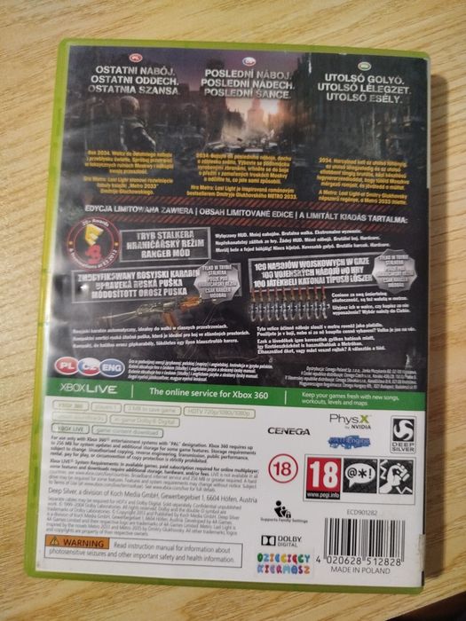 Gra Xbox 360 Metro Last Light