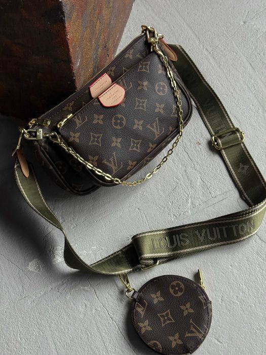 Женская сумка 3 в 1 Louis Vuitton Multi Pochette через плечо Луи Витон