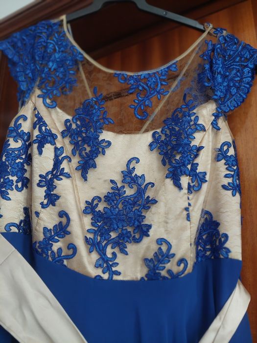 Vestido azul royal