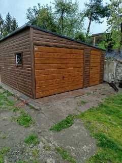 Garaż Blaszany 6 x 5,80  Orzech!