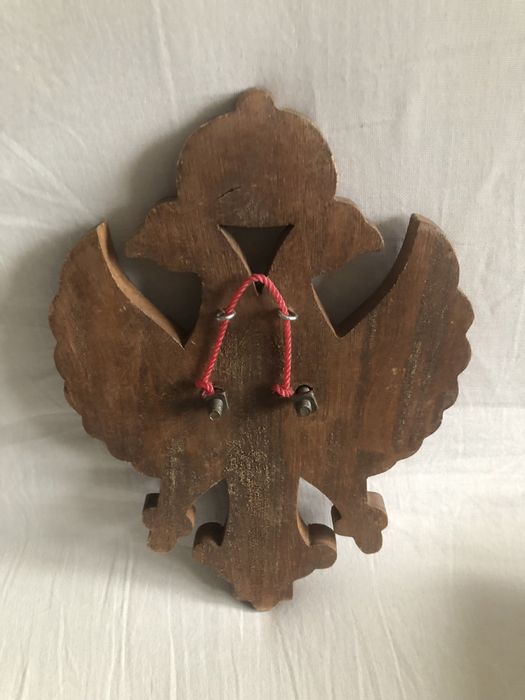 Ręcznie. rzeżbiny. Dwógłowy. Orzeł