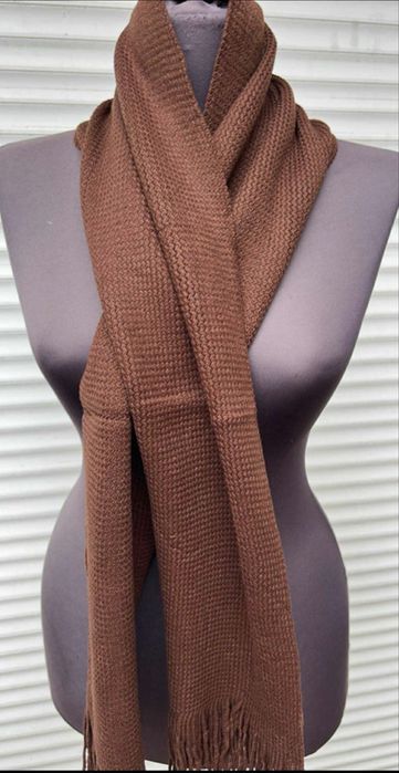 Szalik szal unisex czekoladowy