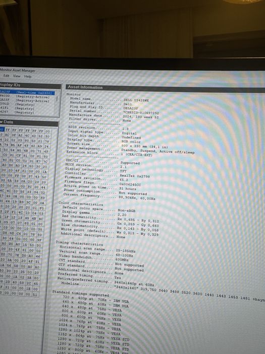 Monitor DELL U3425WE 34" FV