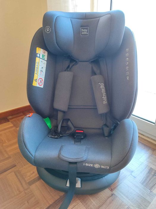 Cadeira Auto I-Size 40-150cm Isofix Preta Rotativa Cario