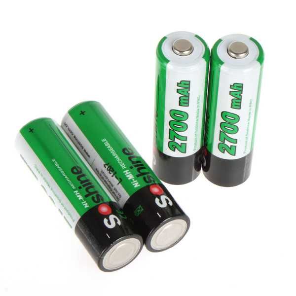 Аккумуляторы AA Soshine 2700 mAh 4 шт + бокс, якість