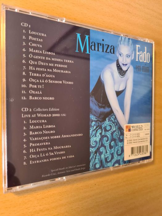 CD audio "Fado em Mim" da Mariza