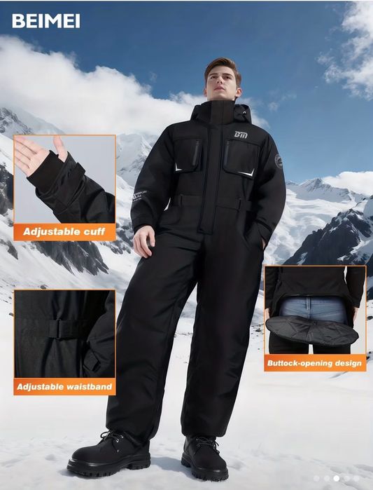 Ciepły męski kombinezon. NOWY