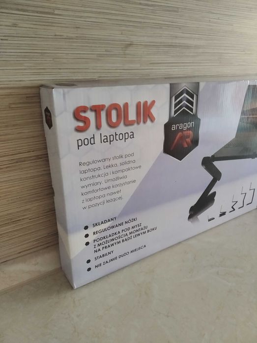 OKAZJA Stolik pod laptop regulowany + podstawka Wysyłam
