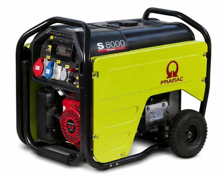 Agregat Prądotwórczy 6,6 kW/8,3 kVA | PRAMAC S8000 | AVR | Honda | 3-fazowy