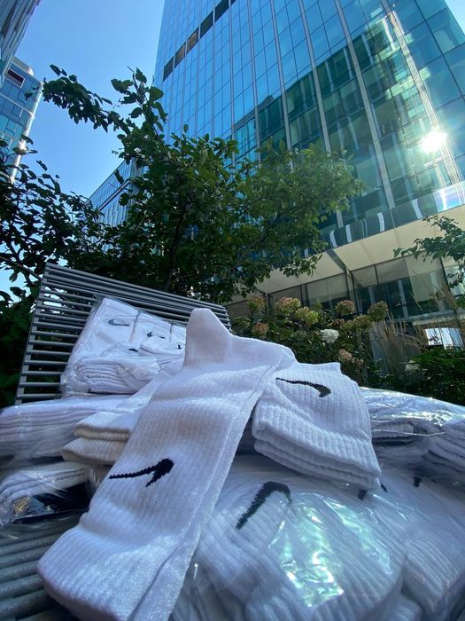 Skarpetki nike białe/czarne