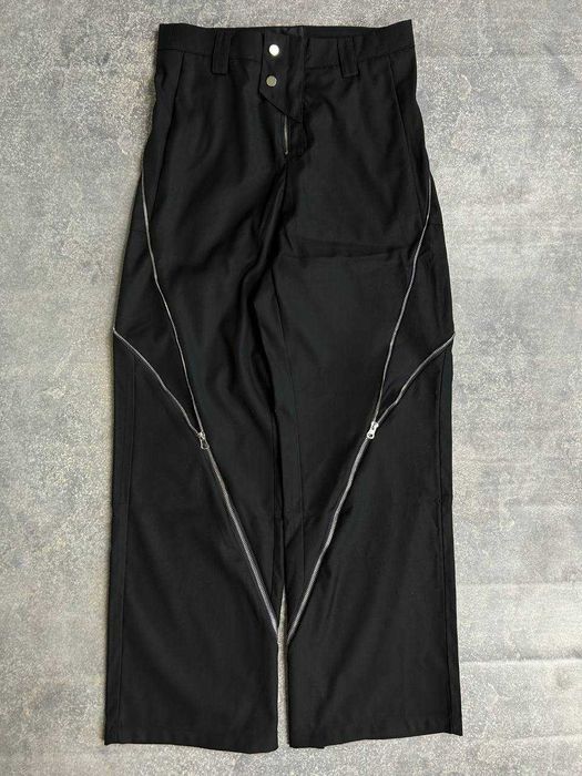 Rick Owens banana cut drkshdw клеш штаны черные кльош штани чорні M