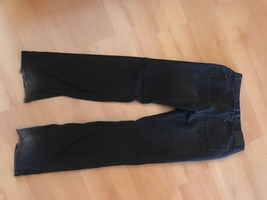 Spodnie jeansowe czarne, Southern, W31, L32, straight fit