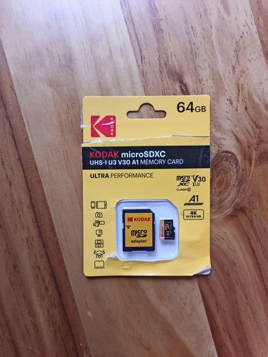 Szybka karta pamięci Kodak 64GB microSD SDXC