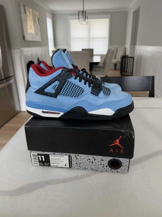 Jordan 4 Retro Travis Scott Cactus Jack R.44.5