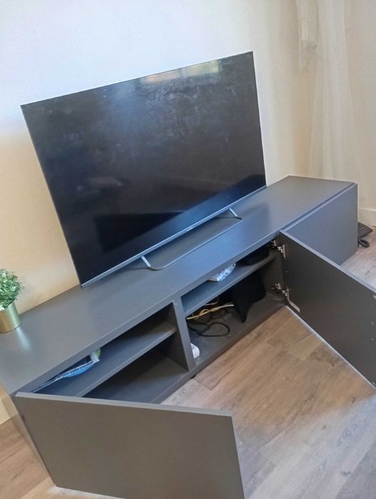 movel TV sala cor cinza