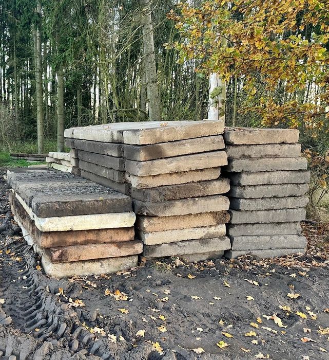 Płyty drogowe betonowe MON zbrojone stara produkcja używane