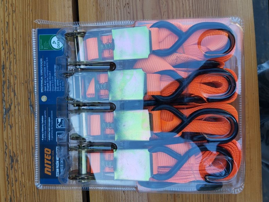 Zestaw pasów mocujących 4 sztuki