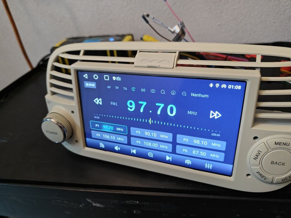 Radio 2 DIN Android Fiat 500  + Carplay + GPS + 2 GB RAM + 32 GB ROM