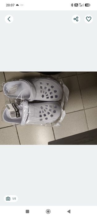 Sprzedam croksy białe nowe