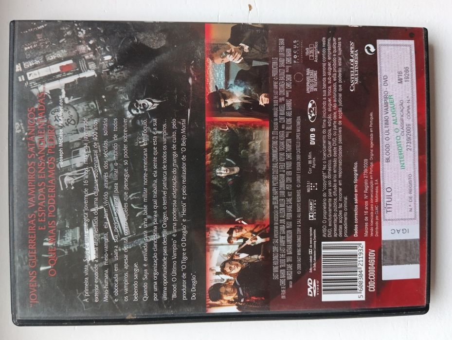 DVD blood o último vampiro