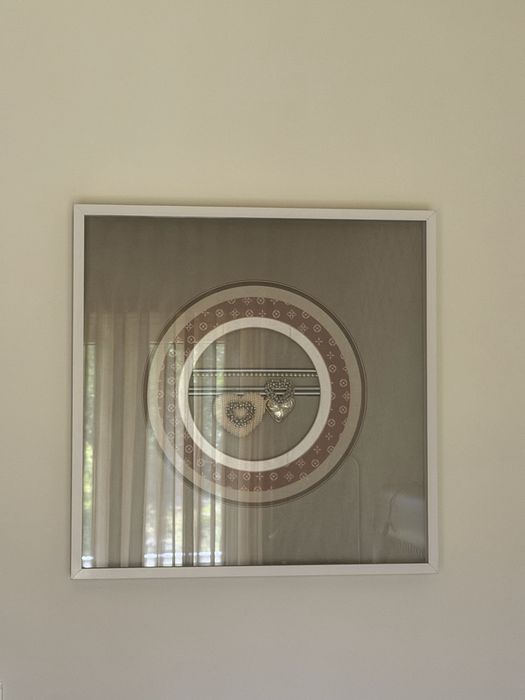 Quadro decorativo com corações