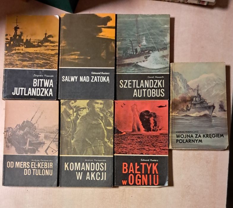 Zestaw 7 książek Wojny Morskie. Perepeczko, Kosiarz, Flisowski, Howa