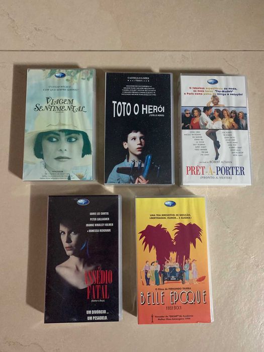 9 Original Sealed VHS Video Tapes