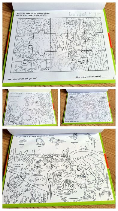 Animals Activity Pack! 3w1 fiszki karty do gry książka z łamigłówkami