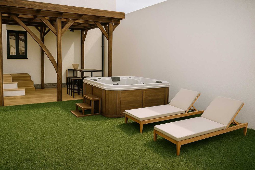 Casa térrea T2 p/ reabilitar com quintal em Penedo Gordo