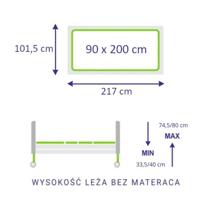 NOWE Łóżko rehabilitacyjne elektryczne CLUB VARIO LUNA DARMOWA DOSTAWA