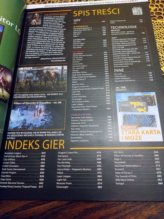 CD-ACTION 7/2018 Red Dead Redemption 2 Call of Duty Detroit