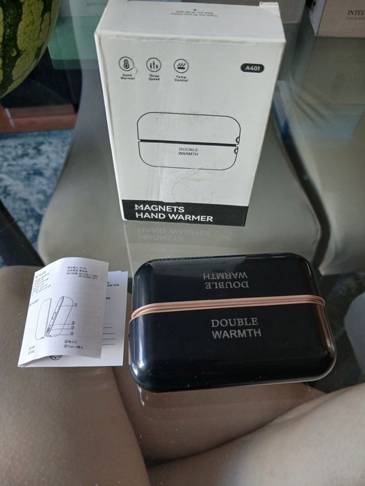 Aquecedor de Mãos Elétrico Magnético Recarregável USB (2 em 1) — Novo