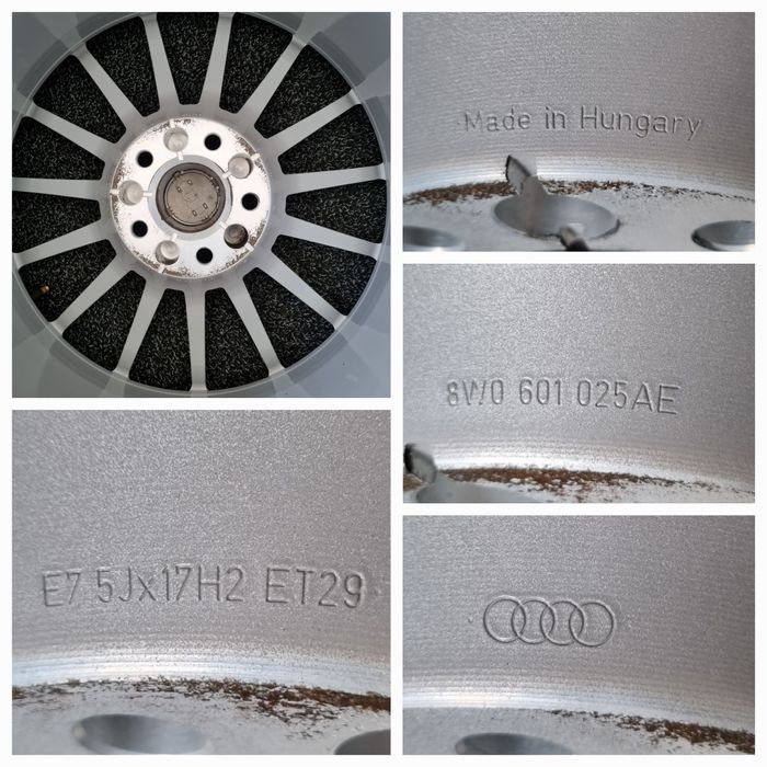 Felgi Alu 17" Audi A5 A4 B9 A6 C7 C8 A7 Q5 5x112 Oryginalne