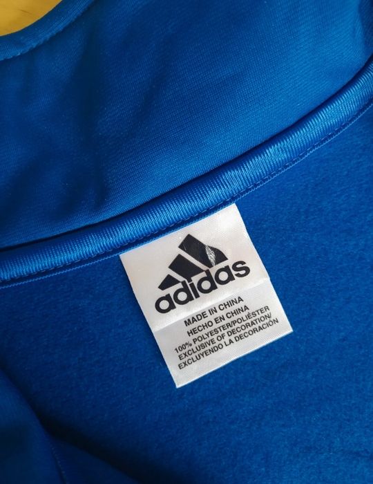 Nowa bluza Adidas L niebieska chabrowa 100% poliester damska