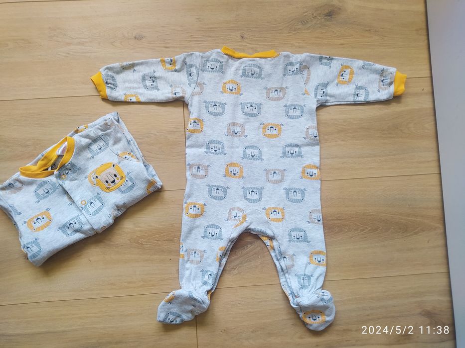 Pajacyki niemowlęce dla bliźniąt r.68