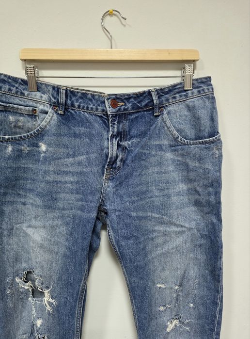Zara damskie jeansy z dziurami 42 XL zwężane